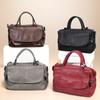 Genuine Leather Women's Bag Large-capacity Top-grain Cowhide Single-shoulder Crossbody Bag Casual Soft Leather Handbag