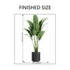 Fresh Potted Plant Realistic Wall Sticker for Bedroom Living Room Entrance Home Wall Decoration Self-Adhesive