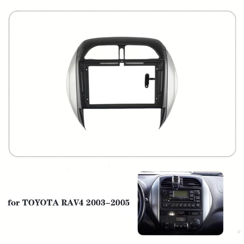 9 Inch Car Frame Fascia Adapter Android Dash Fitting Panel Kit Fit For Toyota RAV4 2003-2005 Car Frame