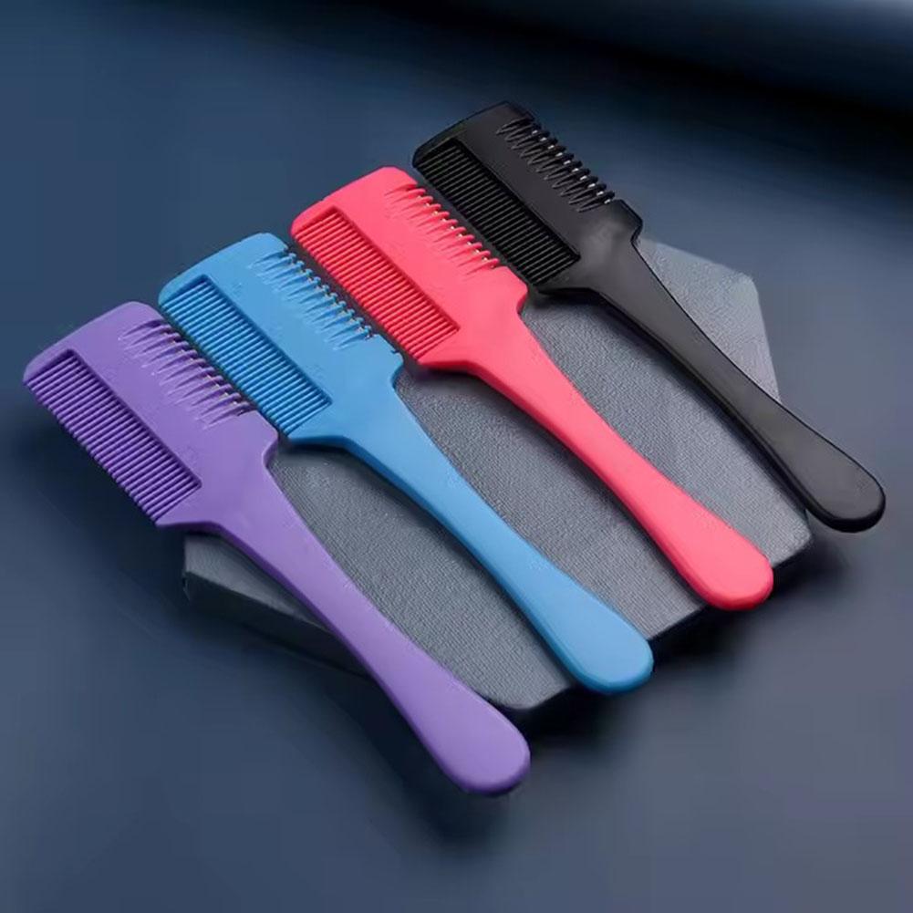 Hair Cutting Comb Shaving Hair Brushes with Razor Blades Hair Trimmer Cutting Thinning Tools Barbershop Hair Salon Styling Tools