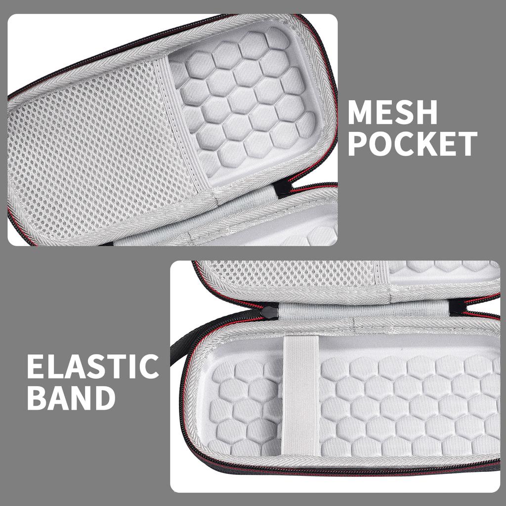 EVA Bag For Trimui Smart Pro Carrying Case Handheld Game Console Black Hard Travel Storage Portable Bag with Tempered Glass Film