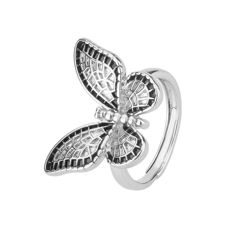 Xiaomi 925 Sterling Silver Rings for Women Couple Minimalist Handmade Buterfly Zircon Ring Fine Jewelry Gift Prevent Allergy