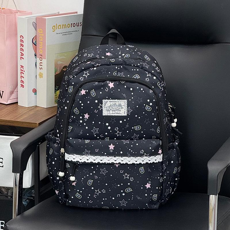 Schoolbag1011 new cute stars high value light backpack female students ins wind cute small schoolbag primary school students
