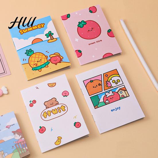 Pocket Notebook Cute 4Pcs Cartoon Set 64K Mini Notepad for Kids Students Smooth Paper Portable Ink Journal School Prizes And Party Favors Compact