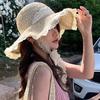 Women Sun Hat Wide Large Brim Beach Hats Summer Straw Hat Foldable Sun Hat Women'S Hat  Holiday Beach Uv Protection Cap