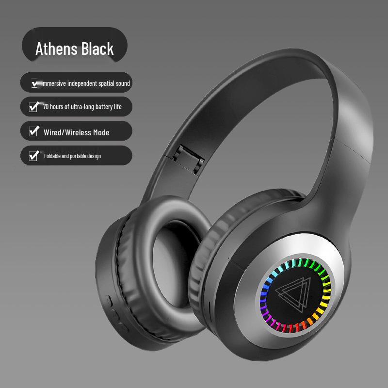 Bluetooth LED Headband Stereo Gaming Headphones
