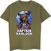 Koszulka Anime Kapitan Harlock Męska Bawełniana Krótki Rękaw Koszulka Hip Hopowe Koszulki Fajne Góry Harajuku Streetwear Fitness