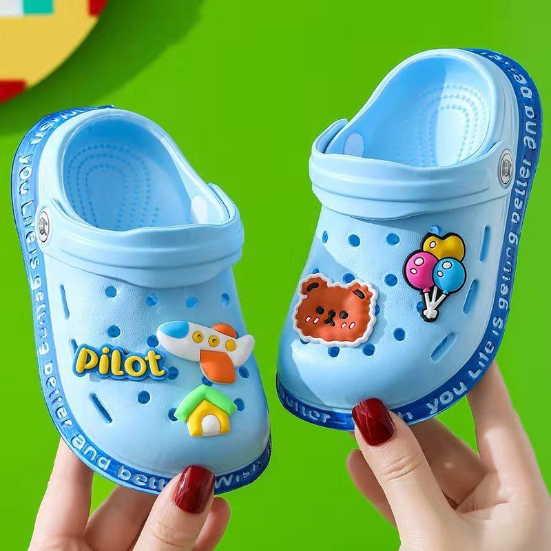 

Children s Summer Closed-Toe Hole Sandals/Slippers for 1-6 Years Old, Soft-Soled Anti-Slip Infant Toddler Sandals. 20 синій
