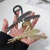 Exquisite Rhinestone Wheat Claw Clip Metal Geometric Shark Crab Hair Clip Hairpins Barrettes For Women Fashion Hair Accessories Headwear