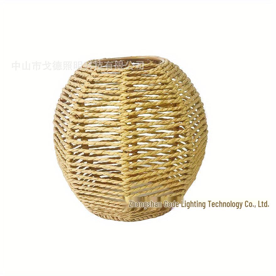 

Плетеный вручную богемный бамбуковый абажур из бумажной веревки