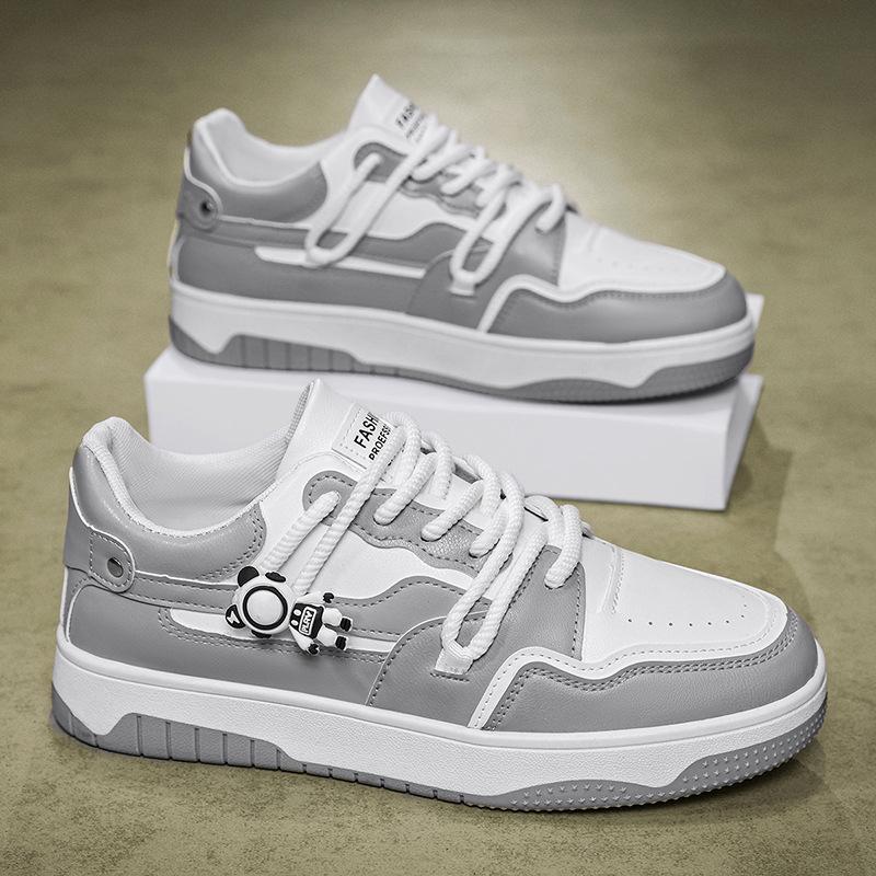 Fashion Men's Platform Lace-Up Sneakers New Breathable Lightweight Comfortable Casual Shoes for Teens Thick Sole Fashion Autumn Trendy