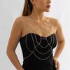 Metal Halloween Breast Chain Sexy Spider Web Thigh Chain Spider Web Body Chain  Halloween Accessory