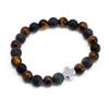 Couple Bracelets 2 Pack Tiger Eye Black Stone