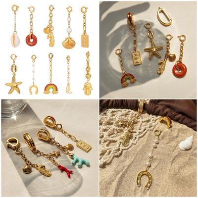 Edelstahl Bikini Anhänger Schmuck Trendiges Strandaccessoire Praktischer Körperschmuck Bikini Anhänger Geeignet für Frauen