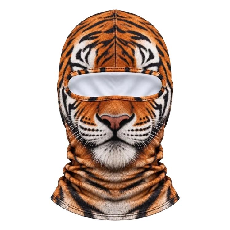 Fleece-Stoff Sturmhaube Skimaske mit 3D-Charaktergesicht, Warmer Kopf- und Nackenschutz für Outdoor-Sportarten und Kostümwear