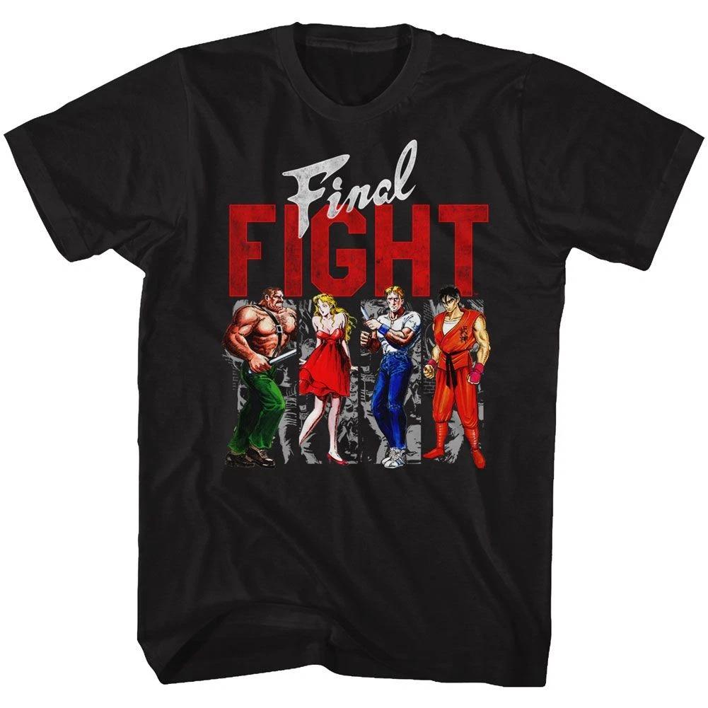 Final Fight Panels Black Gaming Shirt 140