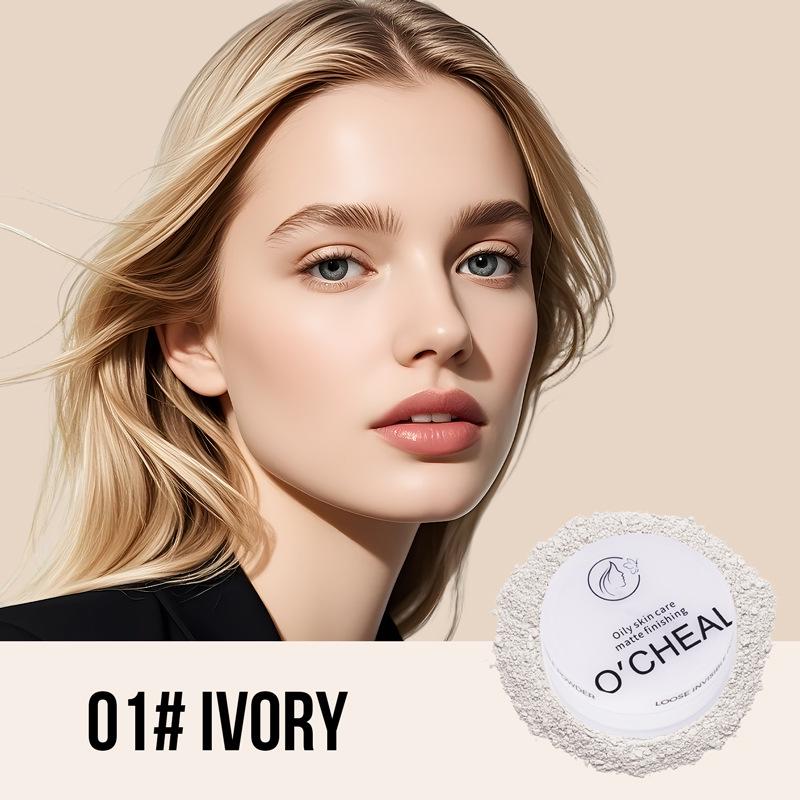 OCHEAK Honey Soft Focus Loose Powder - Natural, Long-lasting Makeup Setting with Invisible Pores and Contouring Effect