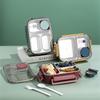 304 Stainless Steel Food Storage Container with Dividers Meal Box Portable Lunch Box for Office and Outdoor Use