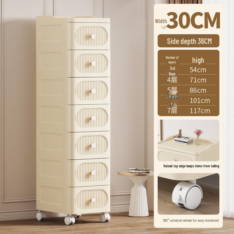 Kids' Plastic Drawer Storage Organizer for Toys, Snacks, and Clothes