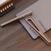 Portable Foldable Wooden Laptop Stand-Ergonomic 12° Adjustable Angle, Cooling Ventilation Triangular Design,Office Accessory