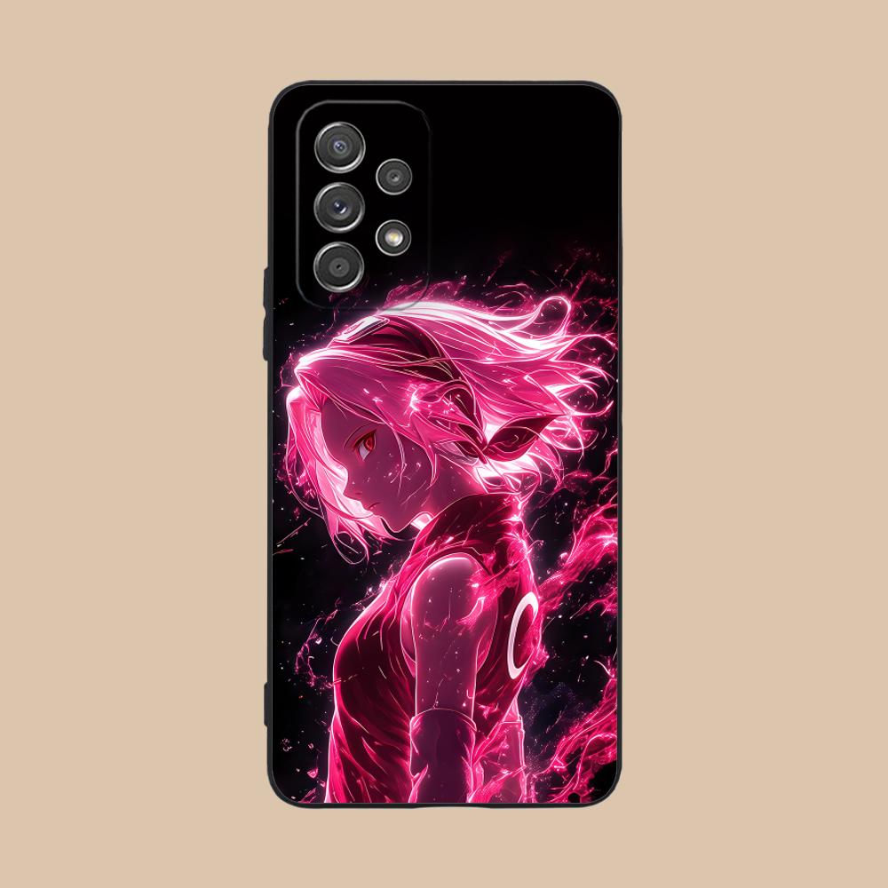 

Anime Sakura Haruno Phone Case for Samsung Galaxy A73 72 71 70 56 55 54 53 52 36 35 34 23 16 15 5G Colour Printing Cover Luxury Galaxy A51 5G