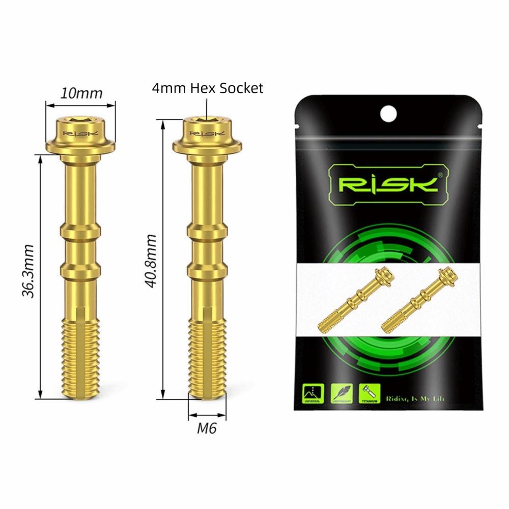 1 Set Titanium Alloy Bicycle Oil Disc Screws Multicolor Gold Disc Brake Screws Road Bike