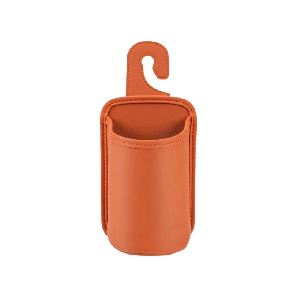 With Hook Hanging Drink Holder PU Leather Backseat Organizer Seat Back Storage Rack  Auto Interior