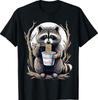 Raccoon Eating Instant Noodle Cup Funny T-Shirt