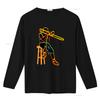 Trombone Player T Shirt for Men Psychedelic Art Print Cool Musician Design Comfortable Cotton vintage Washed Slightly Unisex