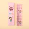 6PCS Cartoon Wood Pencils Ergonomic Grip Drawing Pencils for Students Children Class Reward Daily Sketching Writing