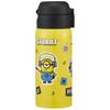 Skater Thermal/Cold Vacuum Double Structure Direct Drinking Stainless Steel Mug Bottle One Touch Open 350ml Minions STOT3-A