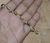 Solid 925 Sterling Silver Tiger Eye Gemstone Handmade Designer Boho Tennis Bracelet Charm Jewelry