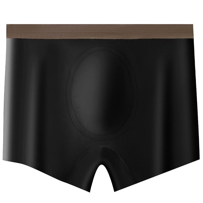 Hyaluronic Acid Antibacterial Ice Silk Men s Plus Size Boxer Briefs XXL (70-80 kg)