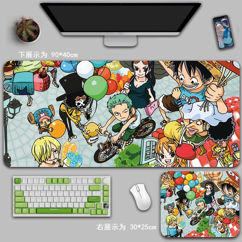 Cartoon Anime ONE PIECE Mouse Pad Oversized One Piece Roronoa Zoro Monkey D. Luffy Animation Game Office Computer Desk Mat Two-dimensional Peripheral