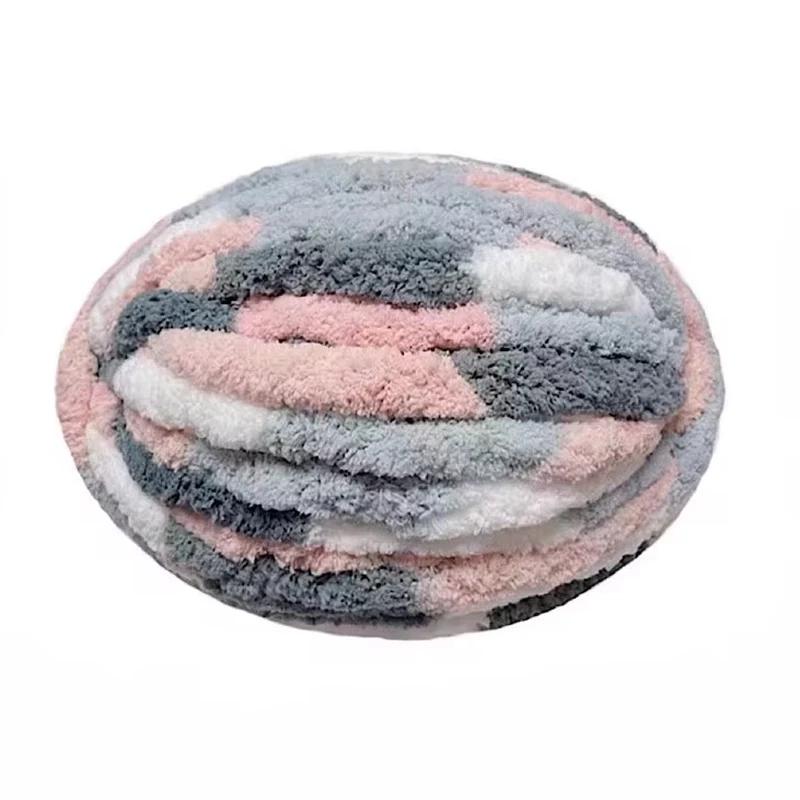 250g DIY Chenille Yarns Warm Thick Scarf Threads Multicolor Chunky Yarns for Knitting and Crocheting Hand-woven Blanket Cushion