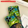 2DFlat Blue-Eyed Leopard in Sunlit Forest All inclusive film hard iPhone case, compatible with iPhone 18 Pro Max 17 16 15 14 13 12 11