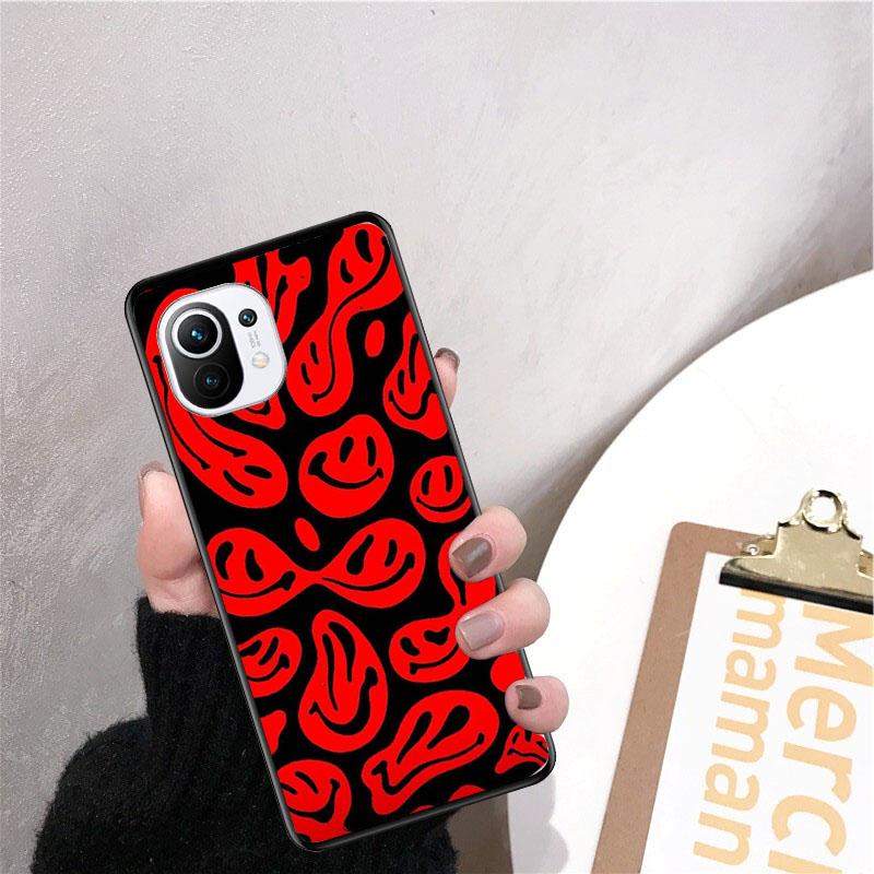 Trippy Smiley Phone Case for Xiaomi 12 Mi 10T 11T 11 Pro 10 10T 11 lite 10pro 11Ultra Poco X3 Pro Poco F3 M3