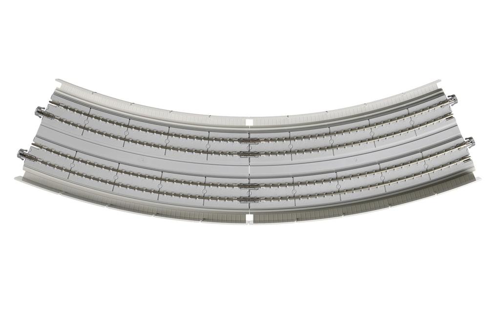 KATO N Gauge Double Track Elevated Approach Track 1 Left and Right Each Railway Model Supplies R414/381-22.5° 20-545