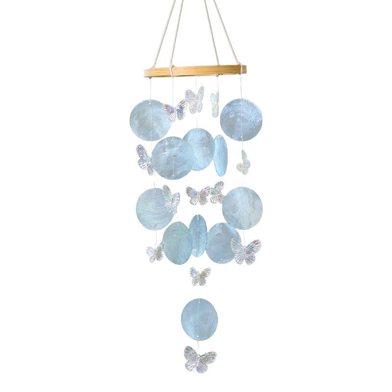 Kreatives Muschel-Windspiel & Traumfänger-Anhänger - Frische Hängedekoration für Balkon oder Schlafzimmer - Geschenk