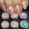 1 SET Neue Nail Art Pailletten, Symphonie Highlight Rosa Perlmutt Bohai Bucht Scheiben Unregelmäßige Muschelschalen Scheiben Nagel Schmuck