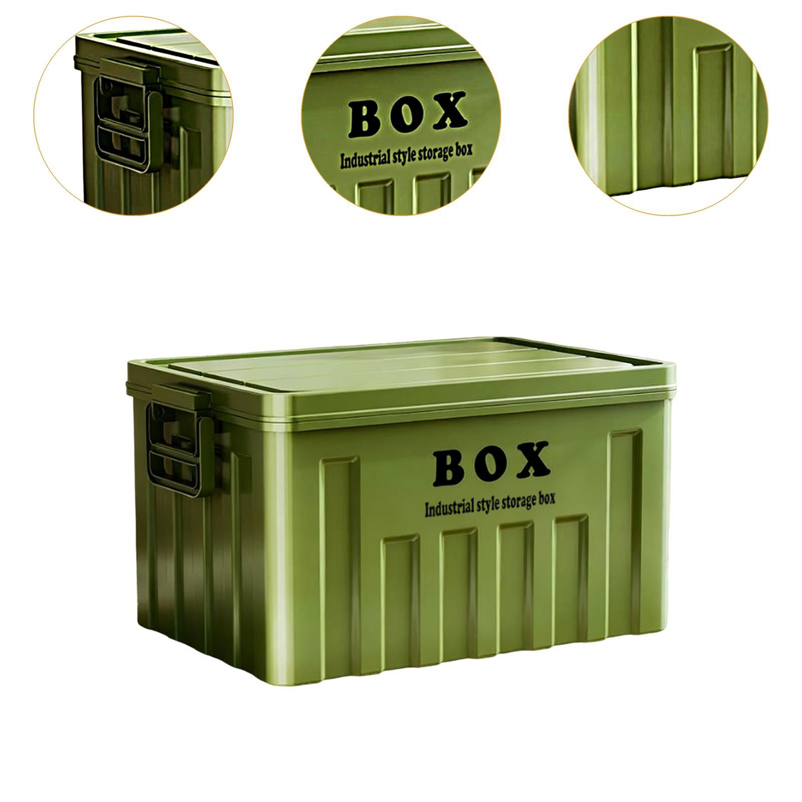Lidded Storage Bin Multipurpose Container for Books Clothes Backpacking