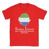 Sierra Leone Flagge Nationales T-Shirt Sommer Freizeit T-Shirts Paar Baumwolle Rundhals Oversized T-Shirts Kurzarm Tops