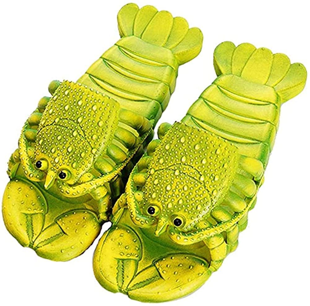 

Lobster Unique and Fun Perfect for Beach Sandals for Spring and Summer Feet Green [Asifn] Slippers, Unisex, Lightweight, Breathable, Flexible, Design,