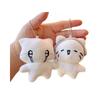 Cat Plush Keychain With Earphone Design Soft Toy For Bag Decor And Gift