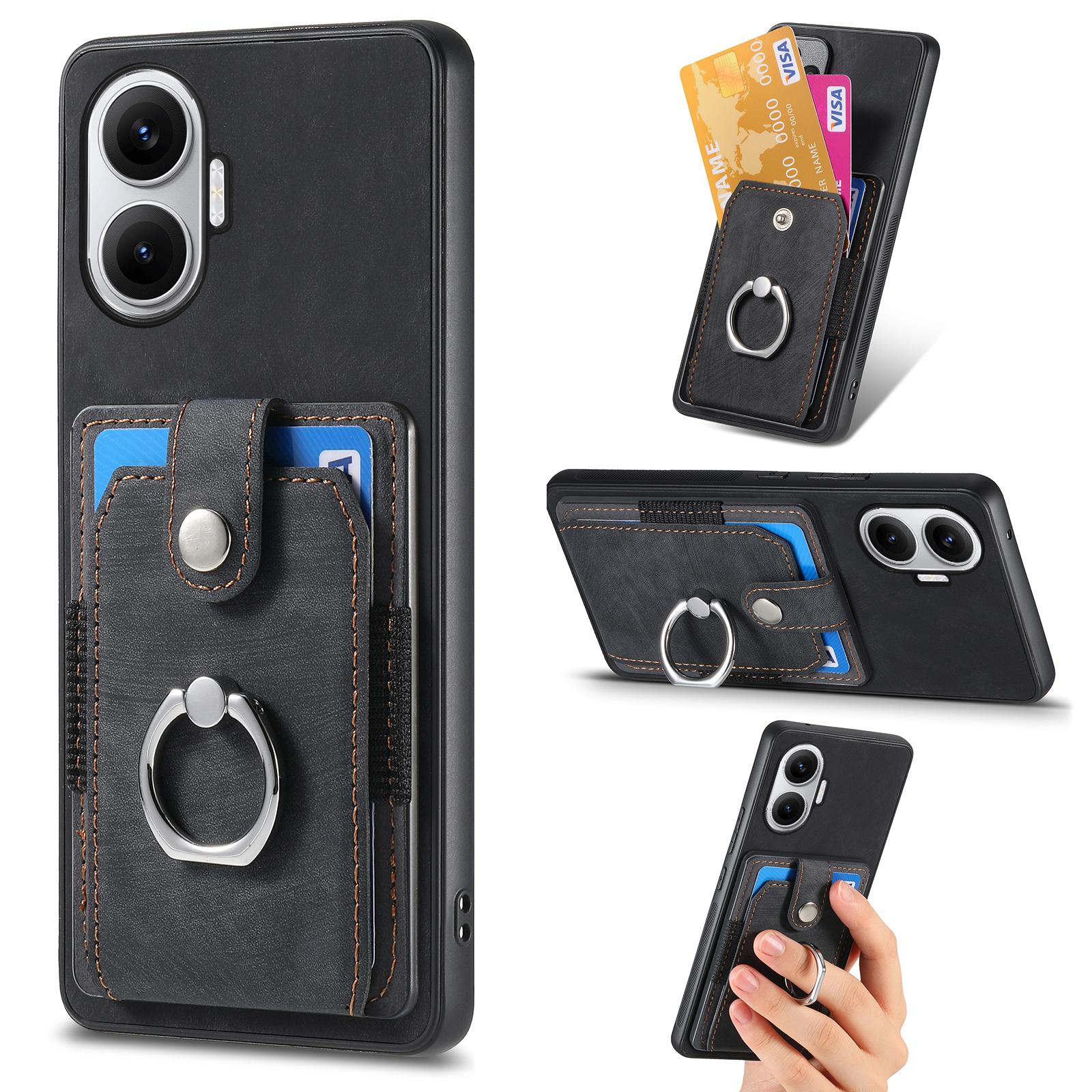 

For Xiaomi Redmi Turbo 4 Pro 5G Phone Case Leather Back Cover with Card Slots Kickstand