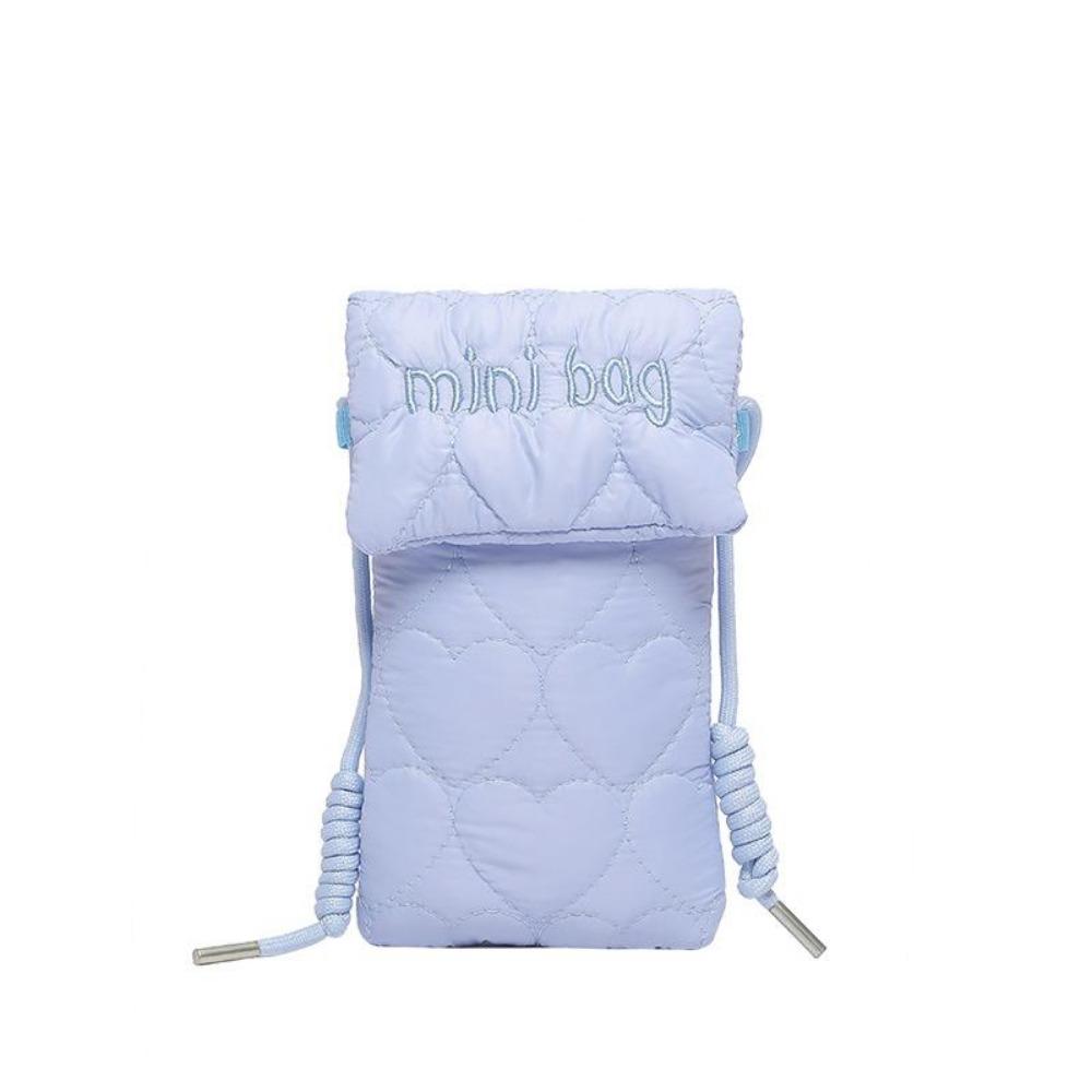 Nylon Rhombus Bag, Simple Letter Style.