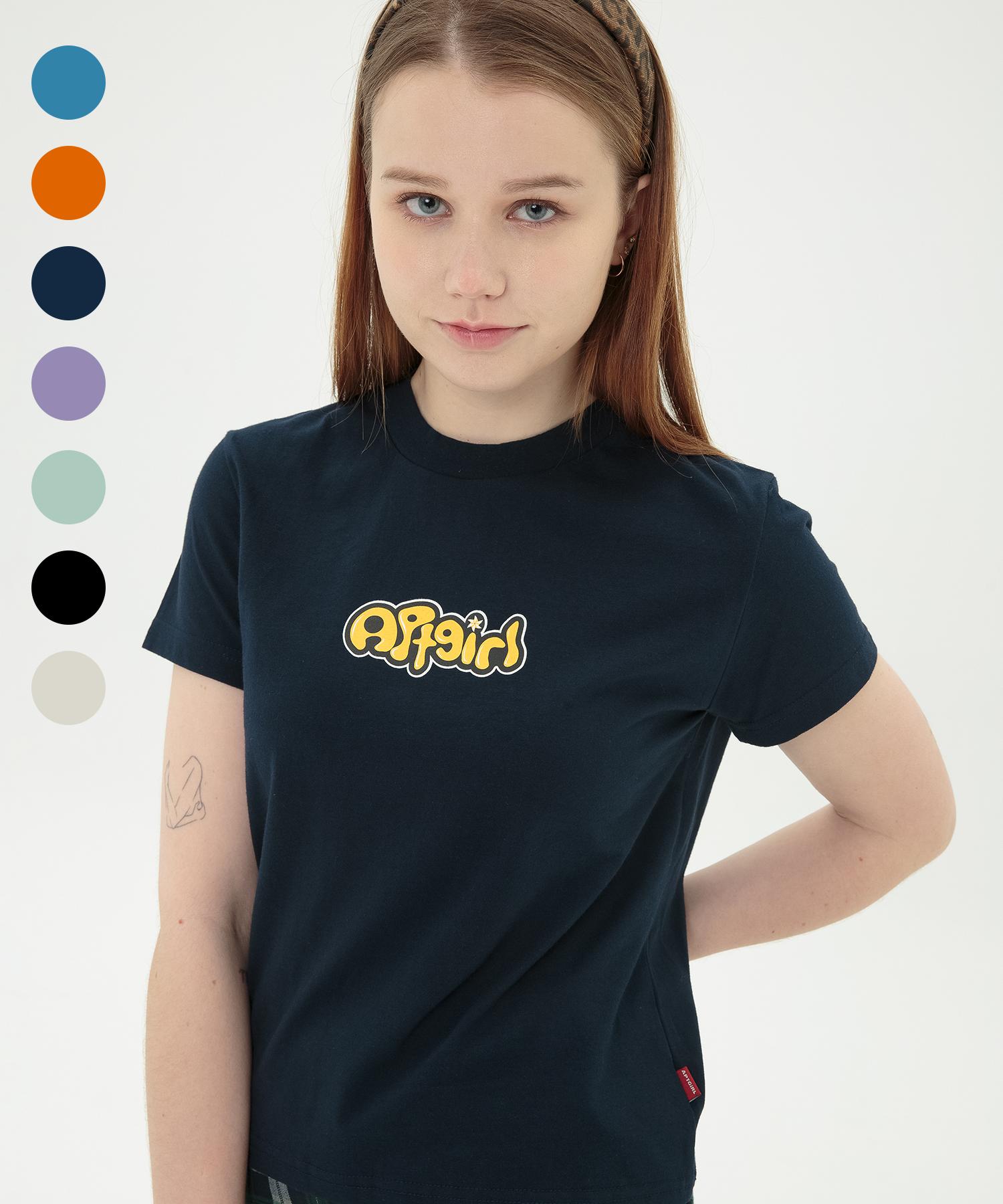 Apartment (W) Bubble Bubble Short Sleeve (7 Color) Skyblue