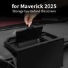 Black Console Storage Box Magnetic Closure Flip Cover Design Expandable Compartment For Maverick Center Console