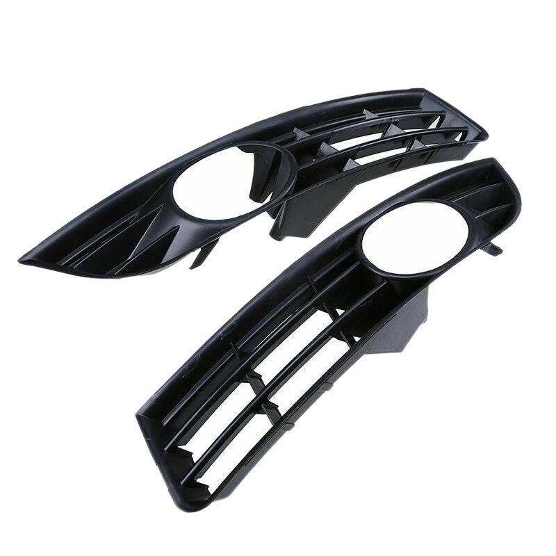 A51K-Car 1 Pair Front Bumper Side Lower Fog Light Cover Grilles For Passat B6 2006-2009