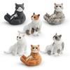 PVC Katzen Miniatur Statue Sicher Haustierfreundlich Heimdekoration Dekorative Schreibtisch Bücherregal Akzent Für Kinder Und Familie